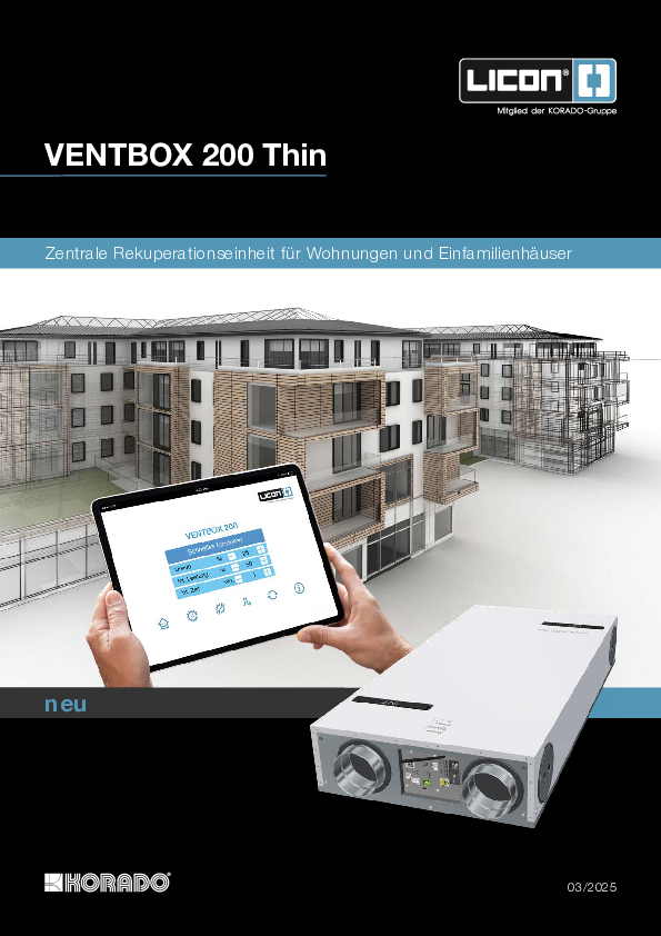 Katalog der VENTBOX 200 Thin Economy