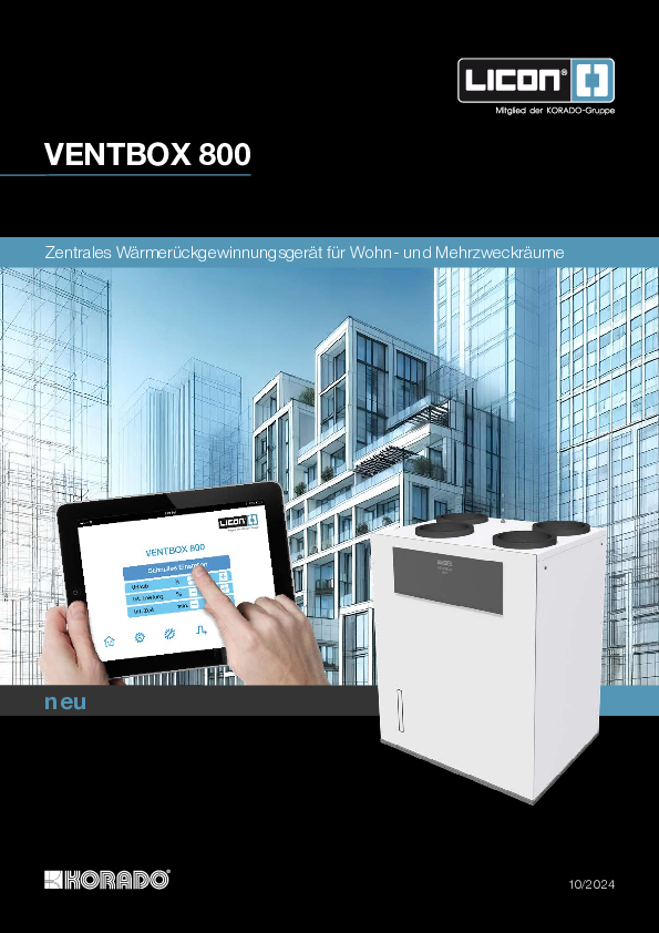Katalog der VENTBOX 800